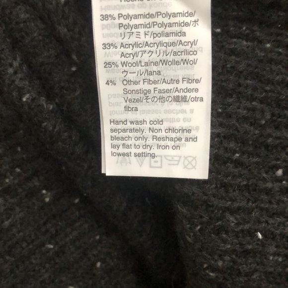 NWT! Madewell Sweater Long Sleeve Mini Dress Size Small Charcoal Gray - Picture 7 of 8